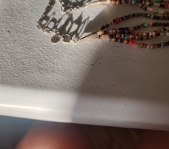 Carolyn Pollack Relios Bundle Sterling Silver Ring Sz 7 W Box & Heish Necklace - Picture 14 of 14